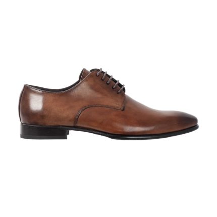 CHSBBCUISCABRU002 Chaussures Business Brun Finition Main Cote 1